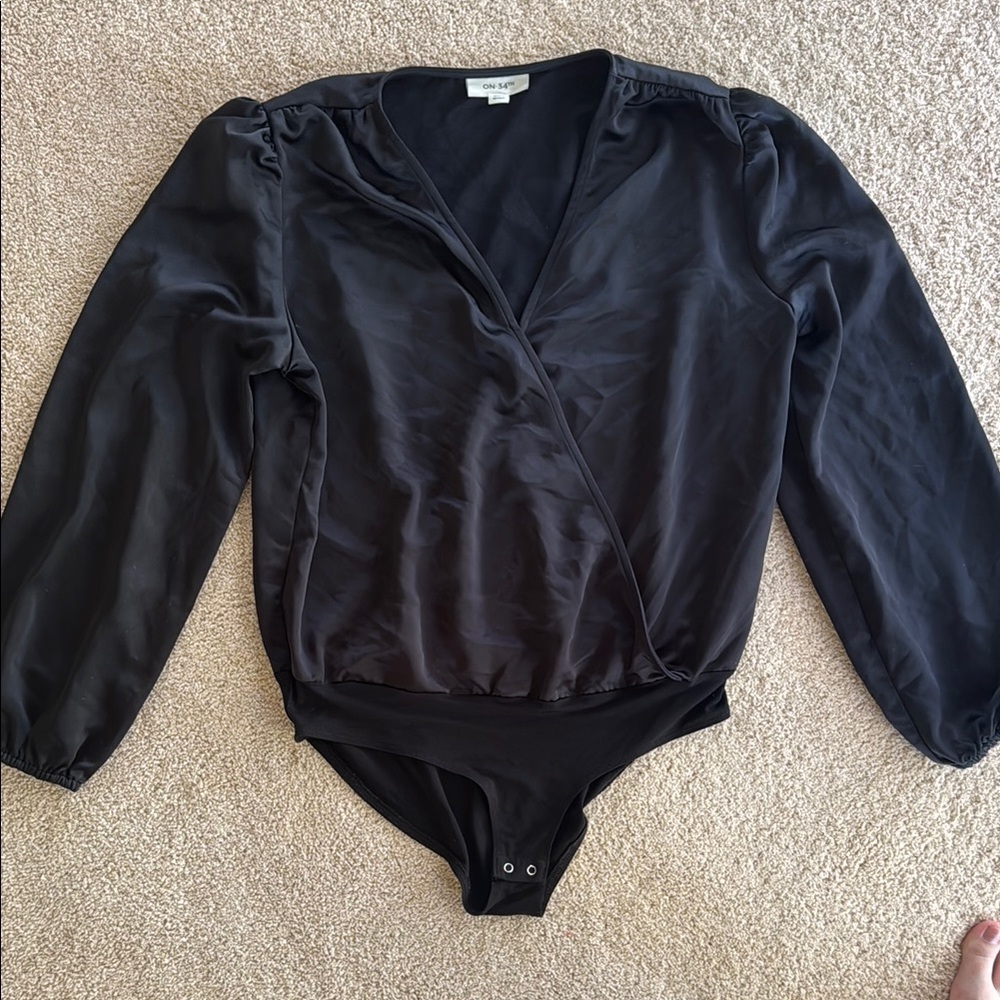 Black Wrap Bodysuit